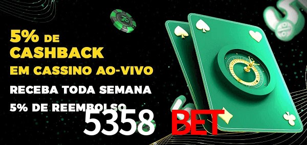 Promoções do cassino ao Vivo 5358 bet